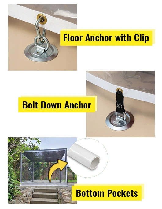 aluminum-pergola-enclosure-clear-tarps-ground-anchoring-for-safety