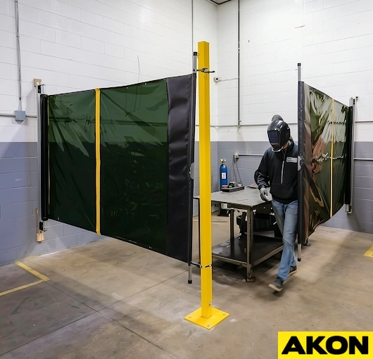 retractable-welding-screens-for-weld-bays