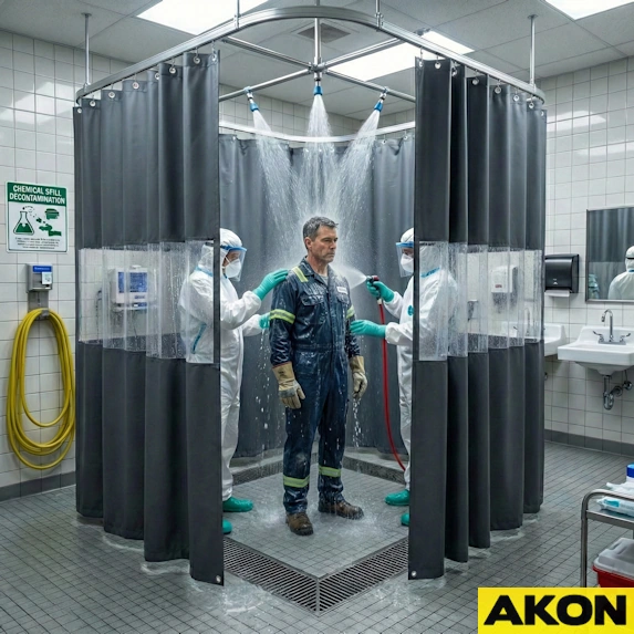 Chemical Splash Decontamination Curtains