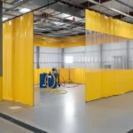 wash curtain for overspray industrial