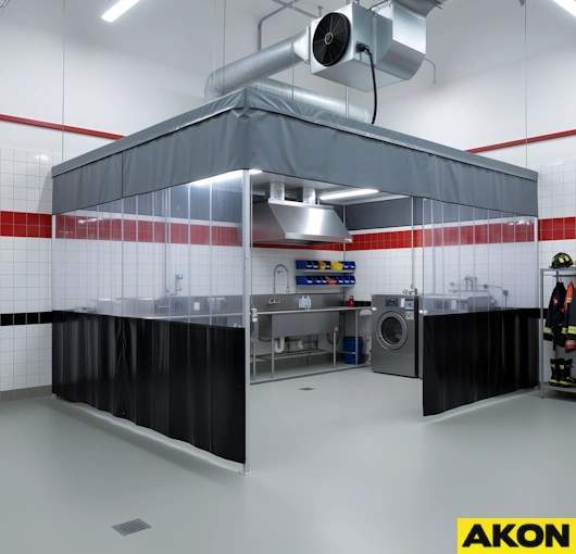 industrial curtain wall enclosure