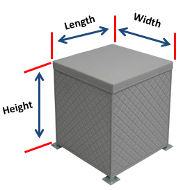 Enclosure box layout diagram